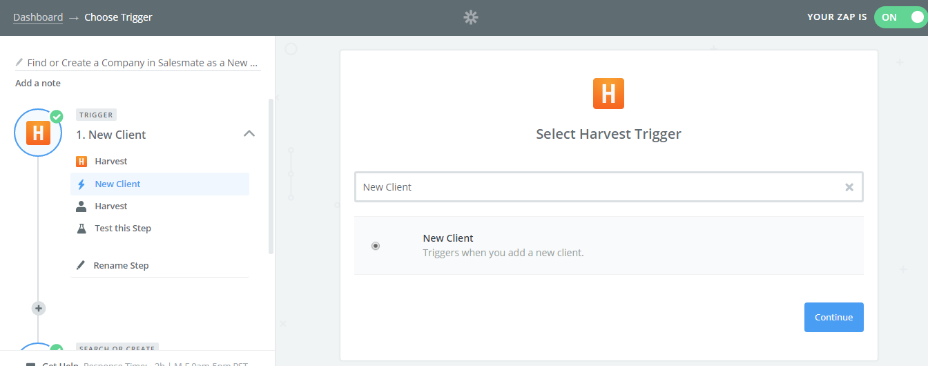 02_Harvest_Integration_-_Select_Harvest_Trigger_-_New_Client.png