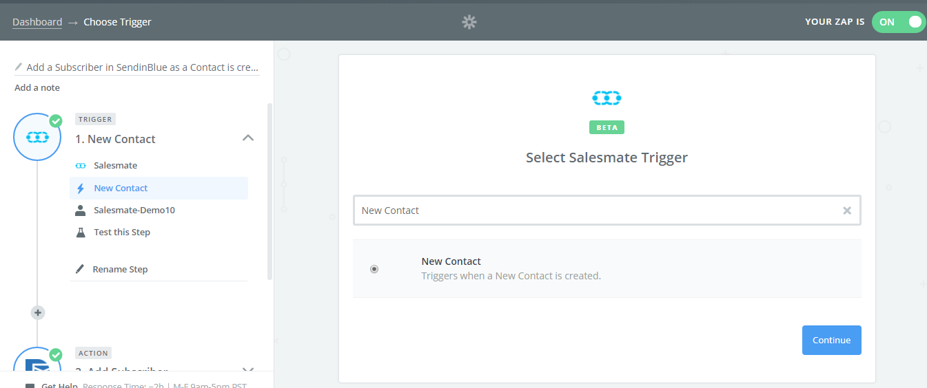 02_SendInBlue_Integration_-_Select_Salesmate_Trigger_-_New_Contact.png