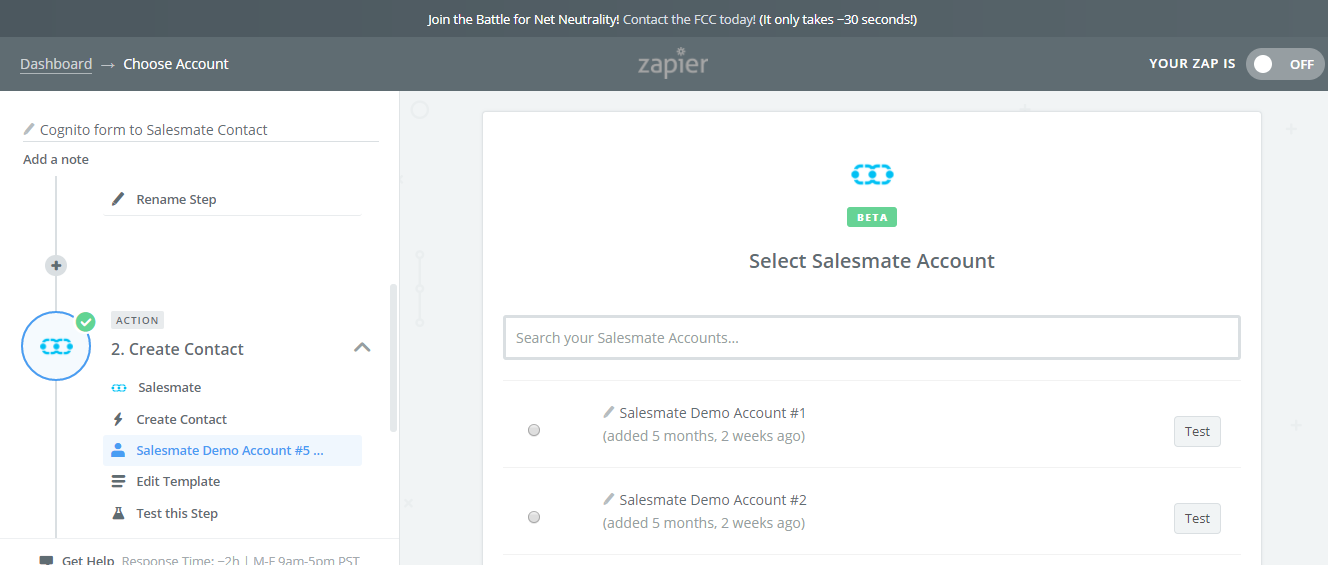 08_CognitoForms_Zapier_Select_Salesmate_Account.png
