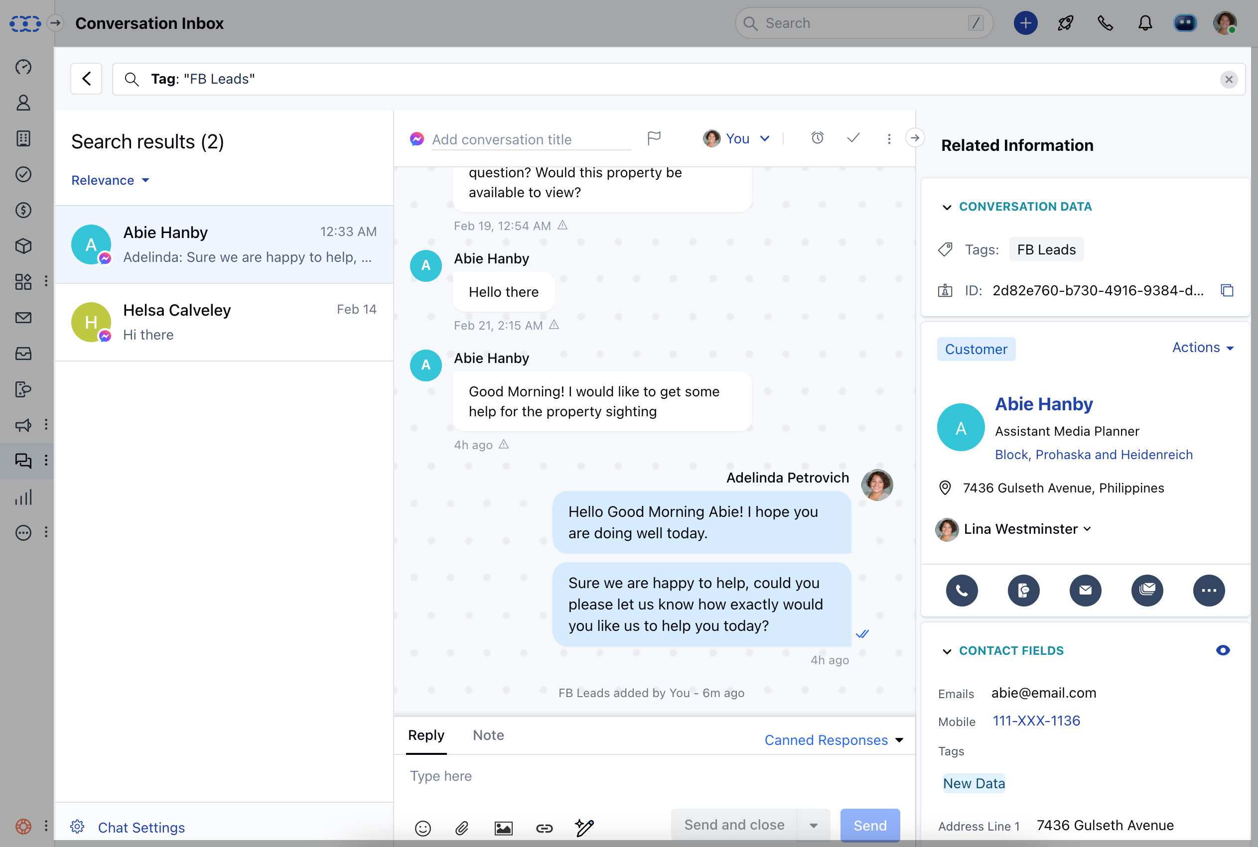 Conversation Tags Report – Salesmate