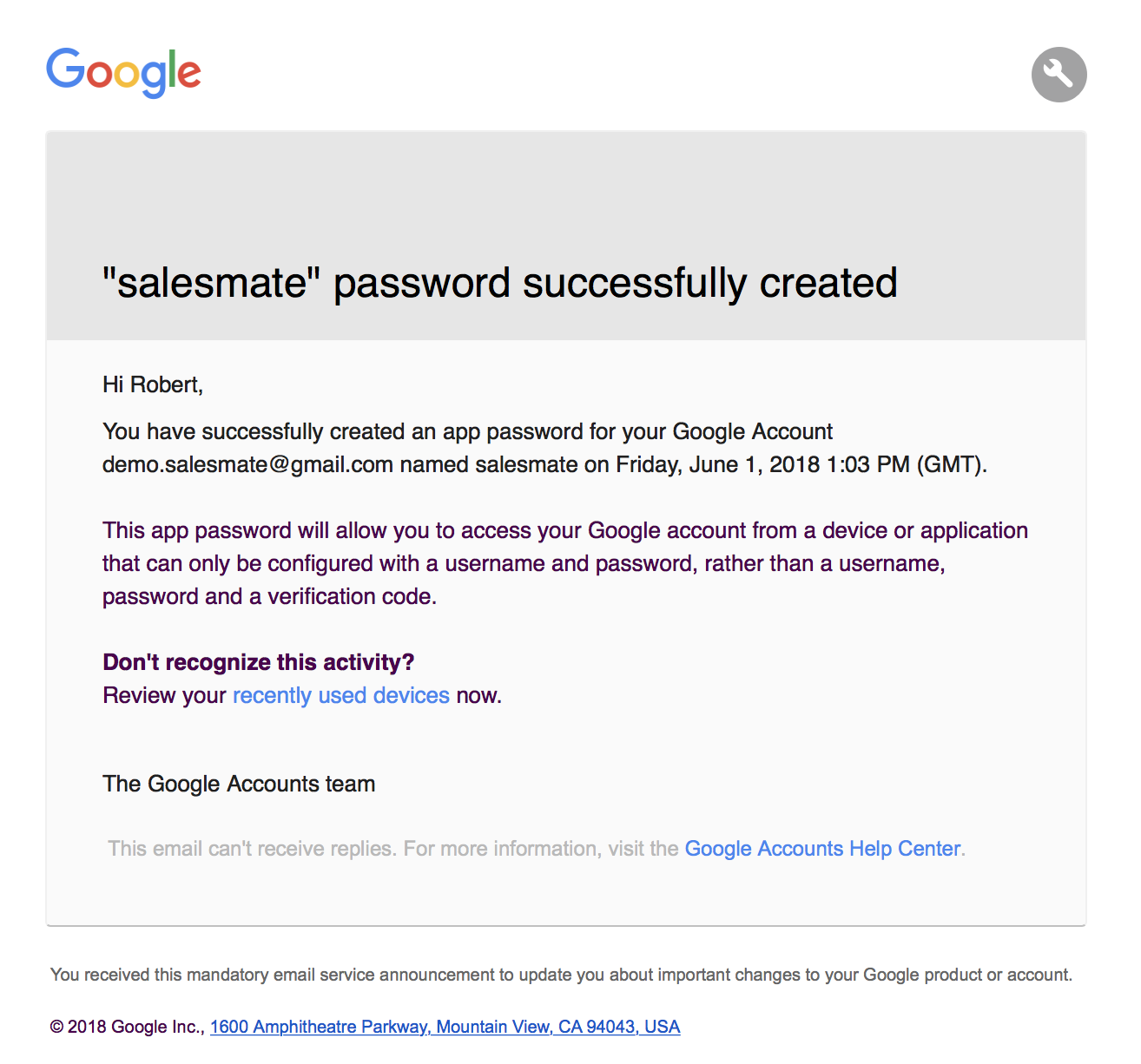 sign in using app passwords - gmail smtp – salesmate
