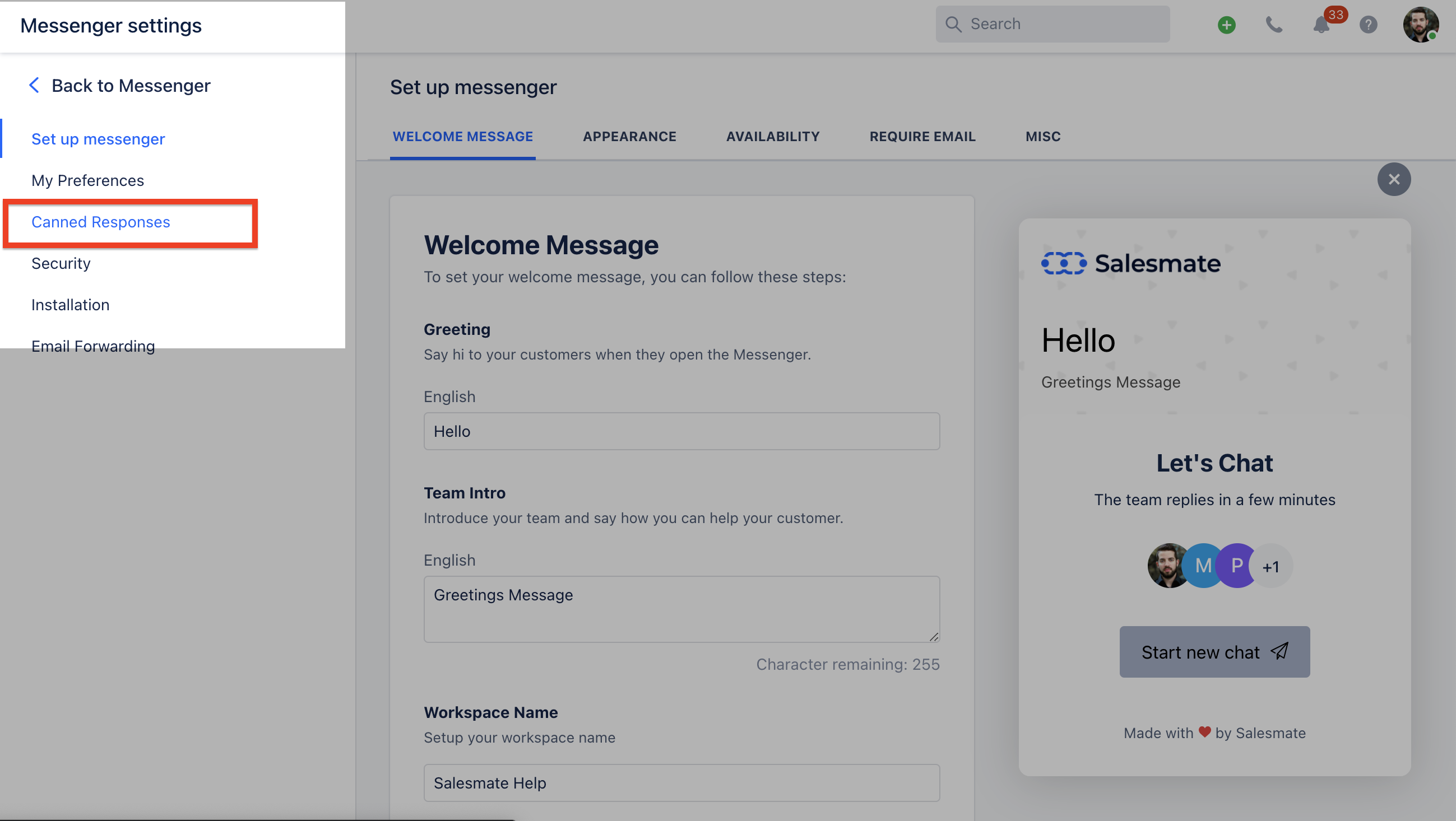 Creating and Managing Canned Responses Salesmate