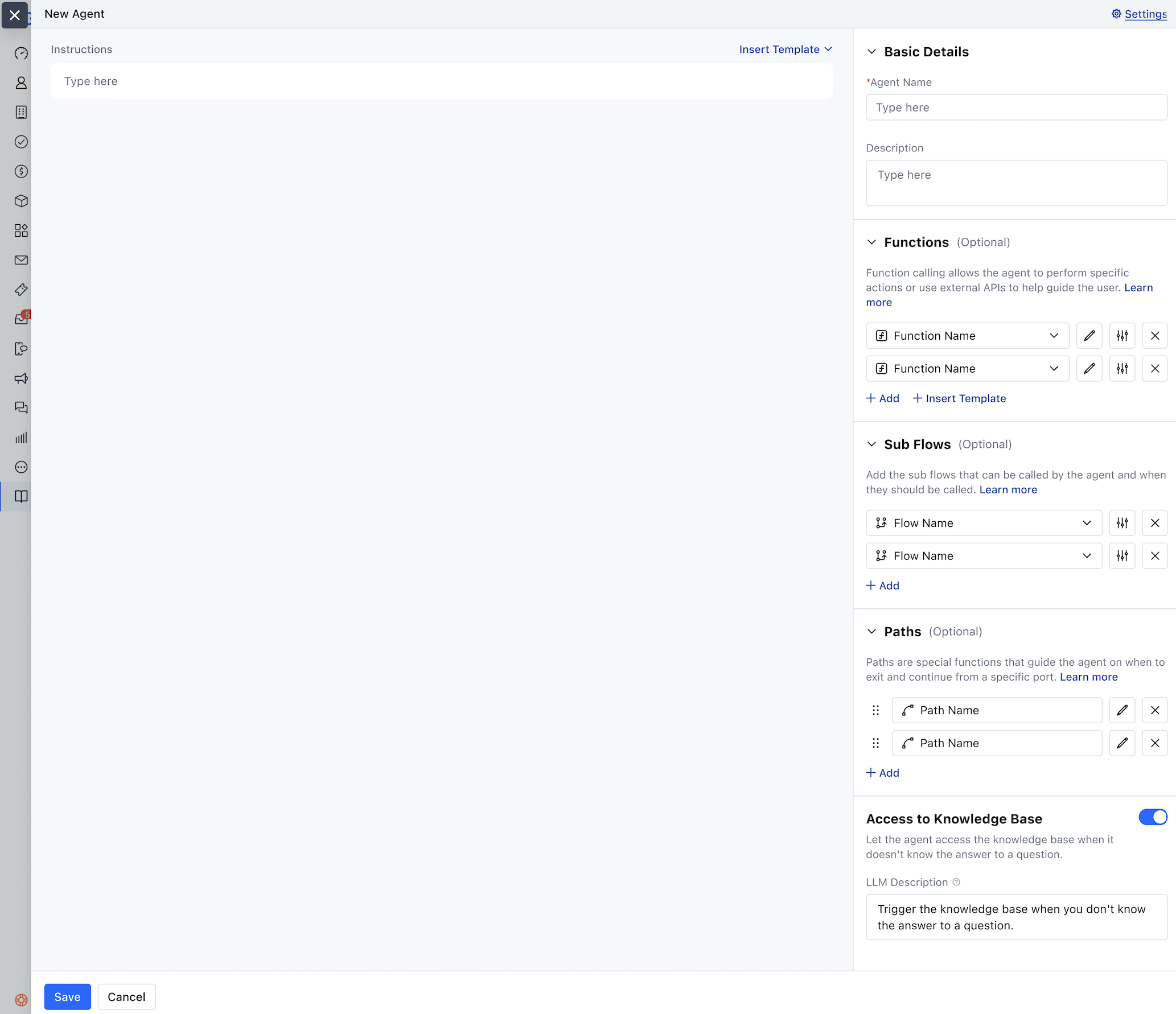 Add Path configuration screenshot